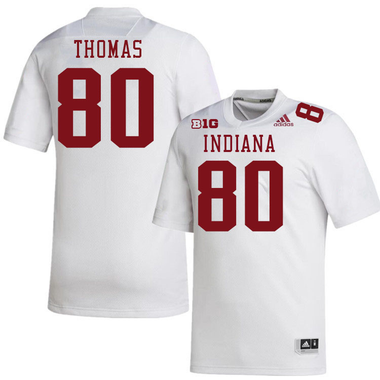 #80 Ian Thomas Indiana Hoosiers Football Jeresys College Apparels,Uniforms Stitched-White